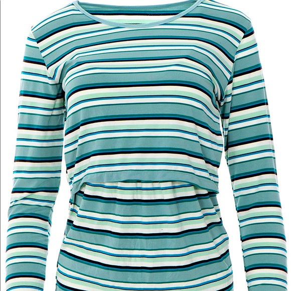 Kickee pants twinning set Mama nursing top and 2T dress sustainable bamboo - Picture 2 of 9